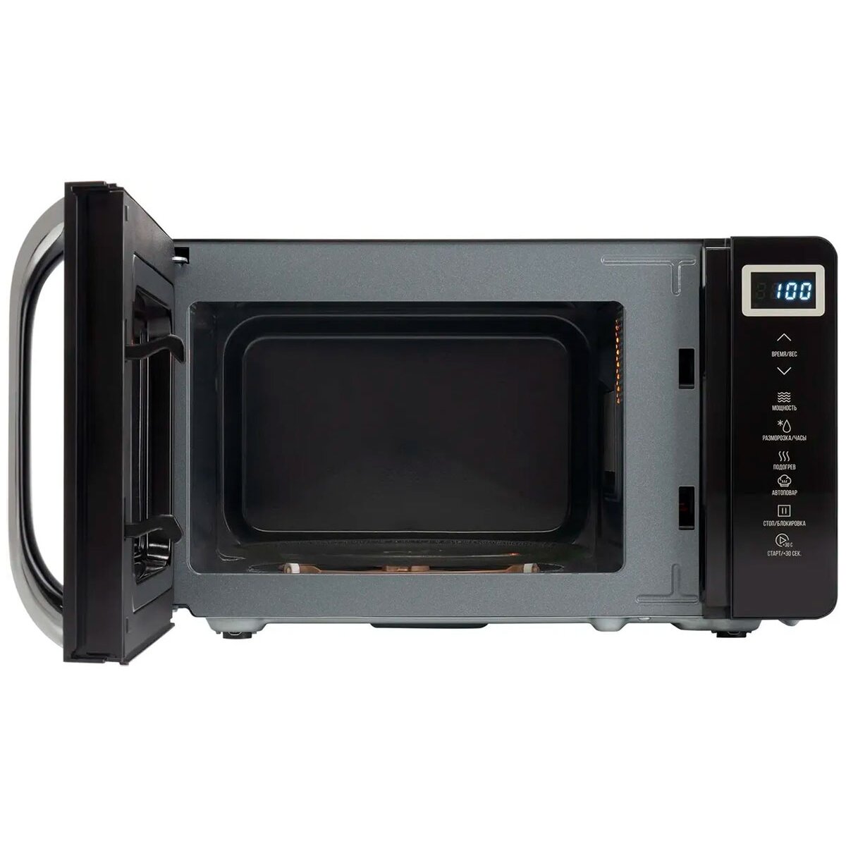Микроволновая печь Hyundai HYM-D3039 черный — фотография 2