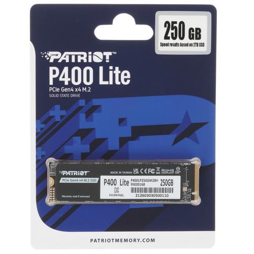 250 ГБ M.2 NVMe накопитель Patriot P400 Lite [P400LP250GM28H]