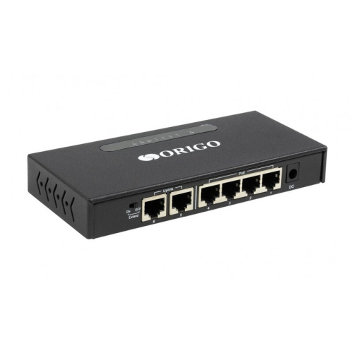 Коммутатор ORIGO OS1206P/60W/A1A 4x100Base-TX PoE+, 2x100Base-TX