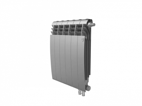 Биметаллический радиатор отопления  Royal Thermo Biliner 500 Vr 6 Секций Silver Satin