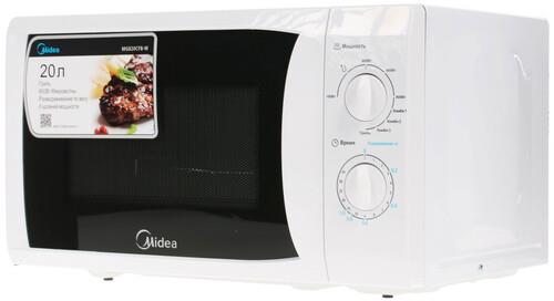 Микроволновая печь Midea MG820CFB-W белый Микроволновая печь Midea MG820CFB-W белый — Корпус и элементы управления