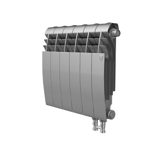 Биметаллический радиатор отопления  Royal Thermo Biliner 350 V 4 Секции Silver Satin
