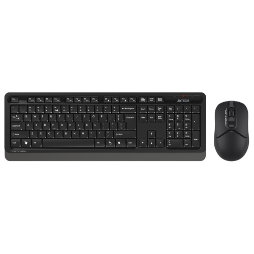 Клавиатура + мышь A4Tech Fstyler FG1012 клав:черный/серый мышь:черный