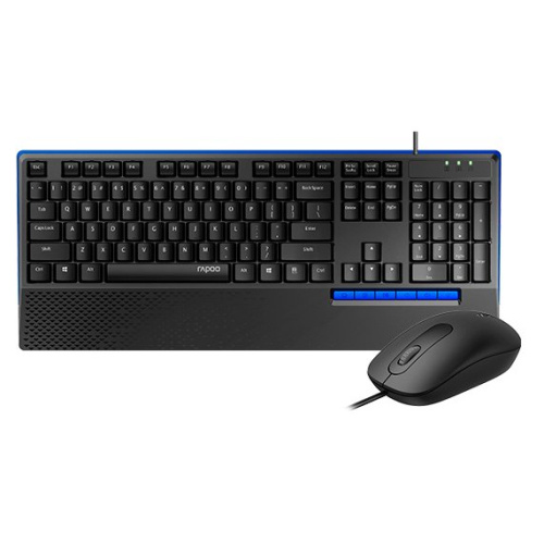 Клавиатура + мышь Rapoo NX2000 клав:черный мышь:черный USB Multimedia