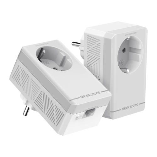 Комплект Powerline-адаптеров Mercusys MP300P KIT AV600 со встроенной розеткой