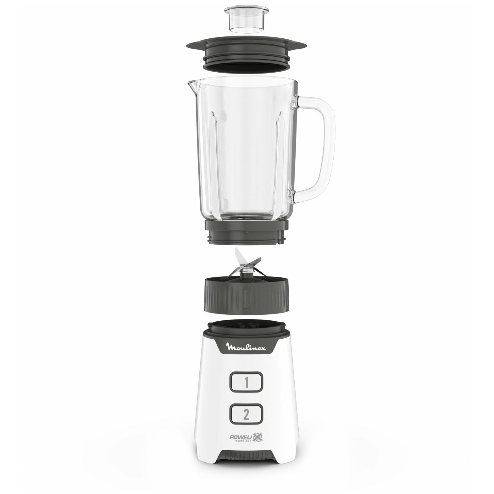 Блендер стационарный Moulinex LM16L110 черный — фотография 3