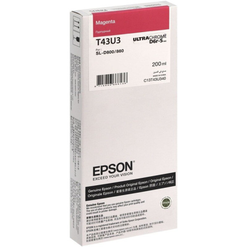 Картридж Epson C13T43U340 T43U Magenta SURELAB SL-D800