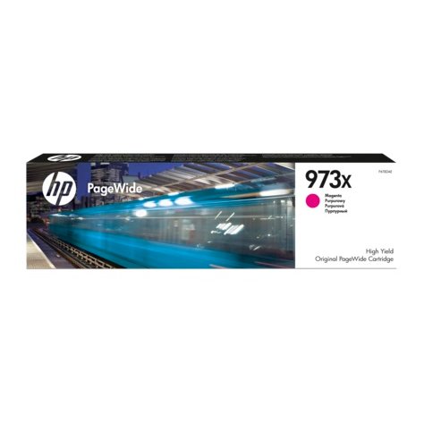 Картридж струйный HP 973XL F6T82AE пурпурный (7000стр.) для HP PW Pro 477dw/452dw