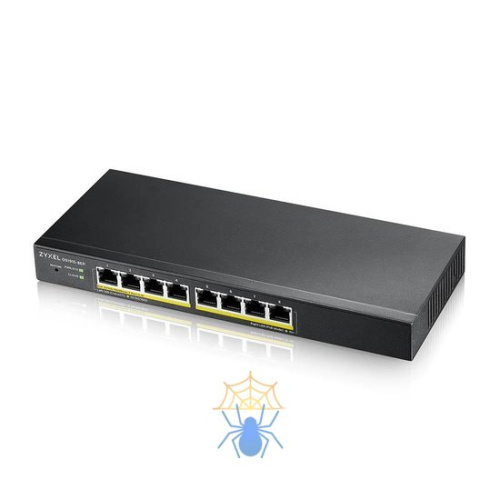 Коммутатор Zyxel NebulaFlex GS1915-8EP (GS1915-8EP-EU0101F) 8G 8PoE+ 60W управляемый
