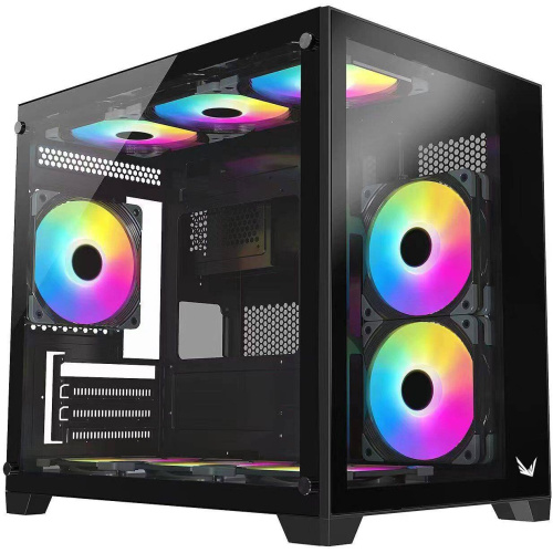 Корпус Formula Crystal Z5 белый без БП mATX 11x120mm 2xUSB2.0 1xUSB3.0 audio bott PSU