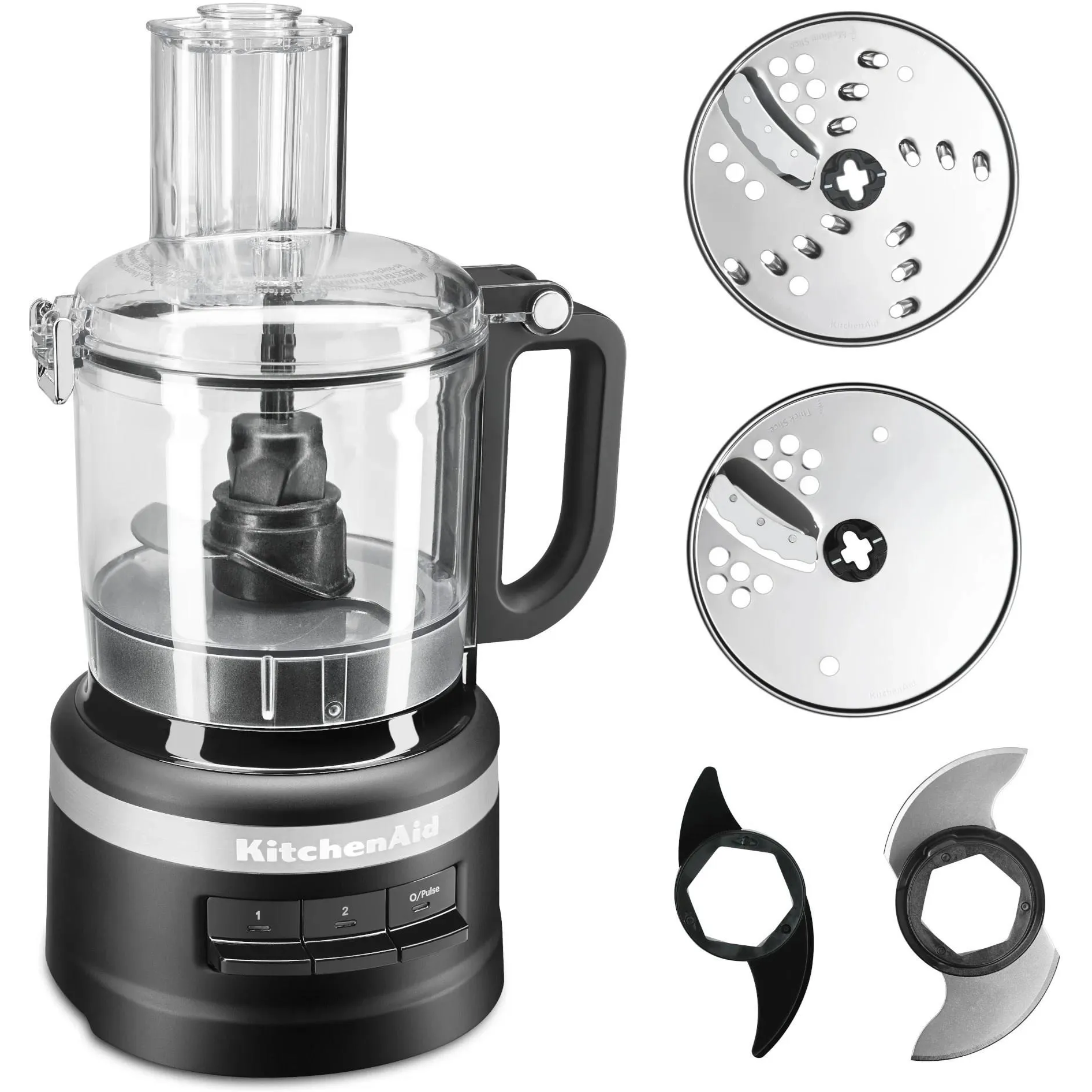 Кухонный комбайн KitchenAid 5KFP0719EBM матовый черный — фотография 2