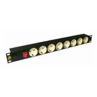 Блок распределения питания Lanmaster TWT-PDU19-10A8P гор.размещ. 8xSchuko базовые 10A без вилки