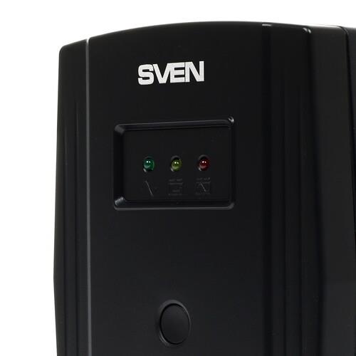 ИБП SVEN Pro 800 ИБП SVEN Pro 800 — Аккумуляторный отсек и вентиляция