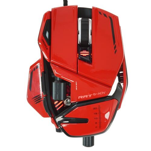 Мышь проводная Mad Catz R.A.T. 8+ ADV [MR06DCINRD000-0] красный