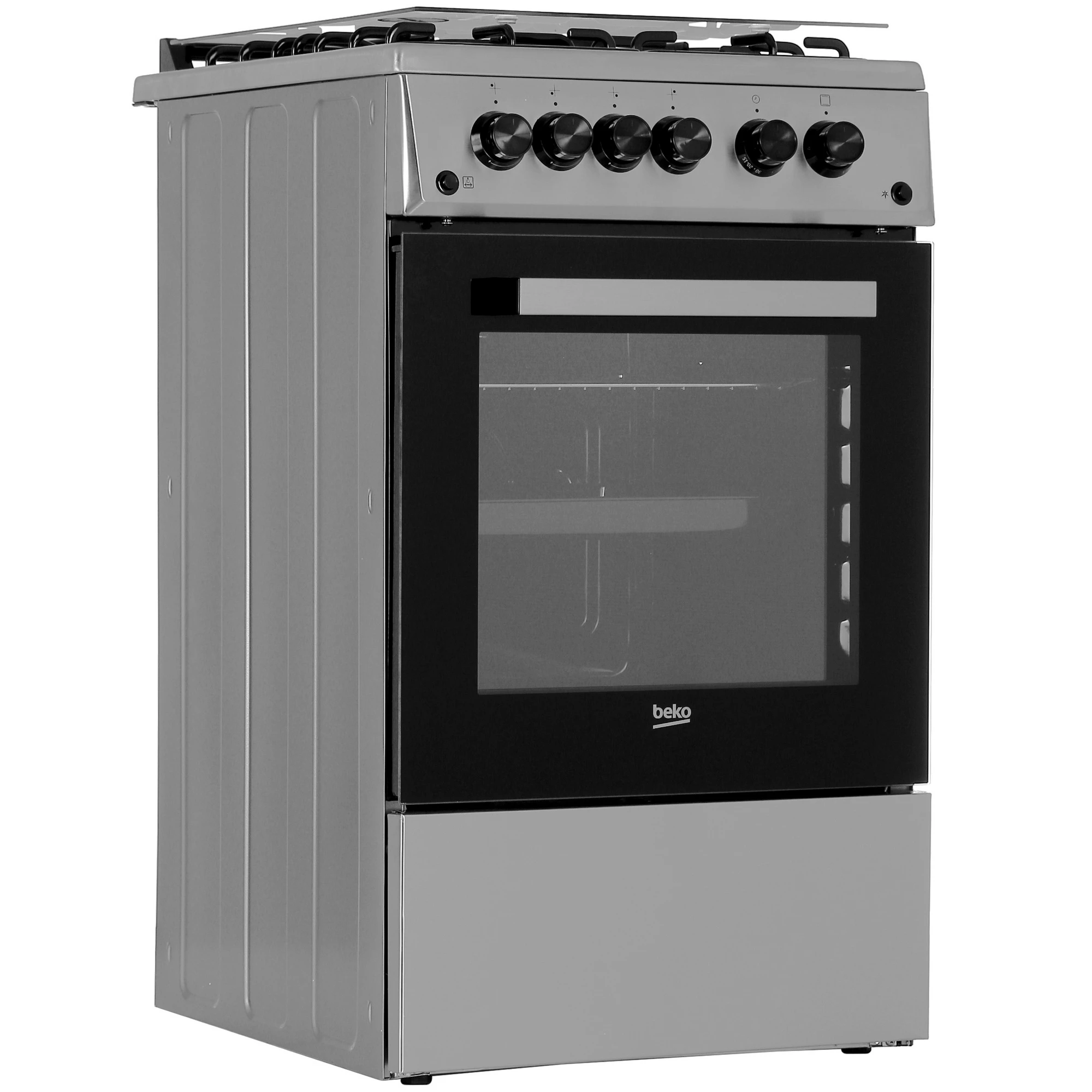 Газовая плита BEKO FSGT52110DXO Газовая плита BEKO FSGT52110DXO — Корпус и элементы управления