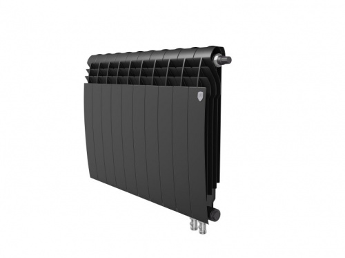 Биметаллический радиатор отопления  Royal Thermo Biliner 500 Vr 10 Секций Noir Sable