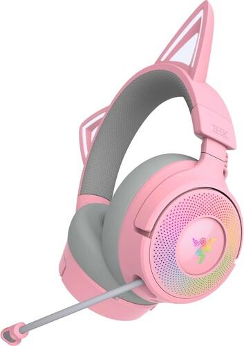 Беспроводные/проводные наушники Razer Kraken Kitty V3 Pro  розовый 2025