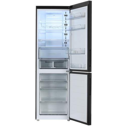 Холодильник с морозильником Haier C4F637CBFRGU1 черный Холодильник с морозильником Haier C4F637CBFRGU1 черный — Дополнительный ракурс