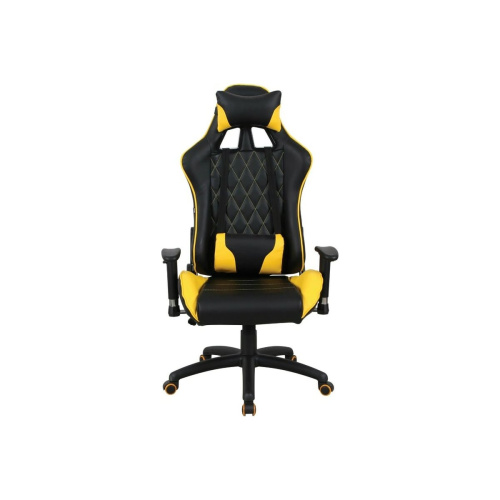 Кресло игровое BRABIX GT Master GM-110 (531927) экокожа, черное/желтое