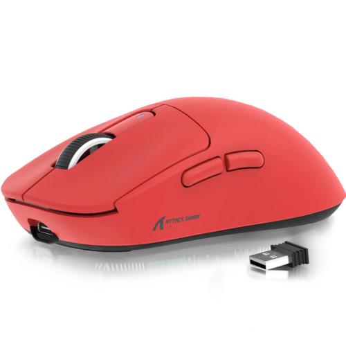 Мышь беспроводная/проводная Attack Shark X3 [SharkX3Red] красный