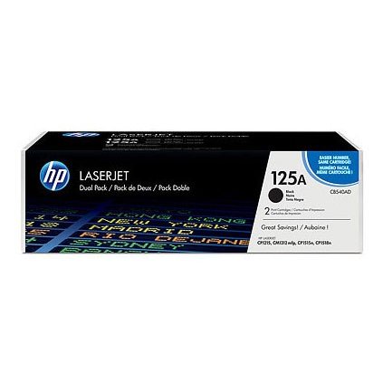Картридж лазерный HP 125A CB540AD черный x2упак. (4400стр.) для HP CLJ CP1215/CP1515/CP1518