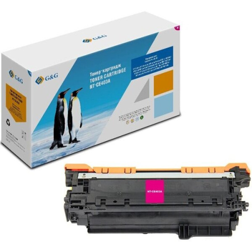 Картридж лазерный G&G GG-CE403A пурпурный 6000стр для HP LJ Enterprise 500 M551n/MFP M575dn/MFP M570dn