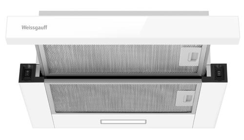 Вытяжка телескопическая Weissgauff TEL 450 White Glass белый/белый