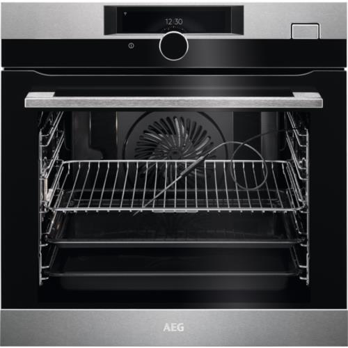 Электрический духовой шкаф AEG BSK988330M серебристый