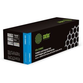 Картридж лазерный Cactus CS-C069C 069 голубой 1900стр для Canon i-SENSYS MF752Cdw MF752/MF754Cdw MF754