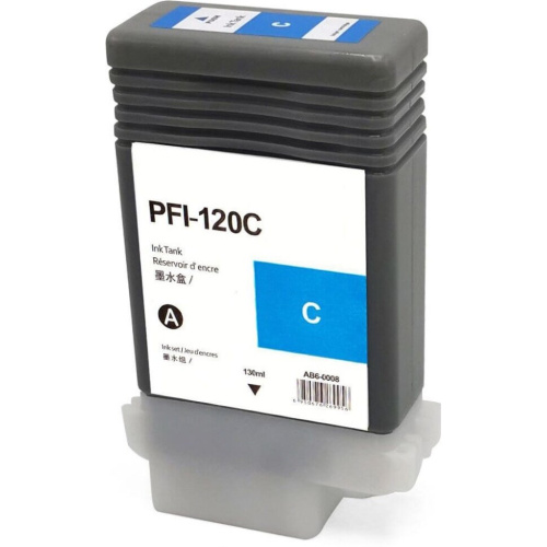 Картридж струйный NV Print PFI-120C (NV-2886C001) Cyan для Canon imagePROGRAF TM-200/205/300/305 (130 мл)
