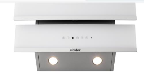 Вытяжка наклонная Simfer SM63W1 белый/белый, серебристый Вытяжка наклонная Simfer SM63W1 белый/белый, серебристый — Корпус и элементы управления