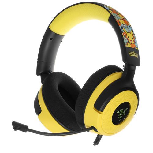 Проводные наушники Razer Kraken V4 X Pokémon Kanto Starters Edition  желтый 2024