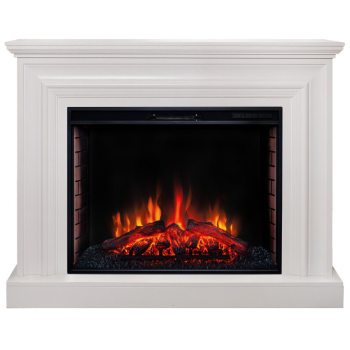 Электрокамин RealFlame Weston 33 WT белый с очагом Epsilon 33