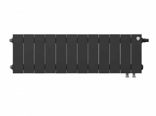 Биметаллический радиатор отопления  Royal Thermo Pianoforte 200 12 Секций Noir Sable Vdr