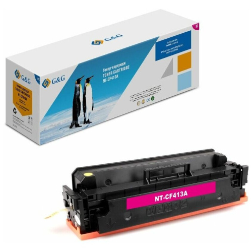 Картридж лазерный G&G GG-CF413A пурпурный 2300стр для HP LJ M452DW/DN/NW M477FDW/M477FDN/M477FNW