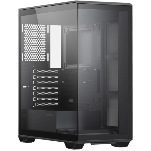 Корпус XASTRA Q600-0F Black (Q600-0F) ATX/Aquarium/Screewless/no fans