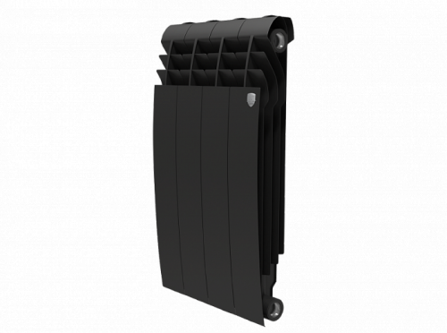 Биметаллический радиатор отопления  Royal Thermo Biliner 500 4 Секции Noir Sable