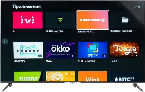 65" (165 см) Телевизор Hyundai H-LED65BU7003 черный