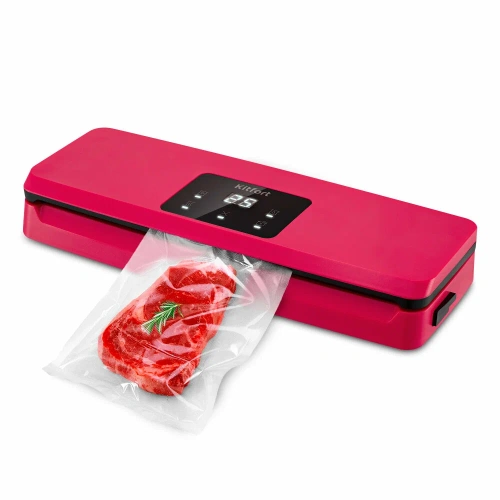 Вакуумный упаковщик KitFort КТ-1542 малиновый/черный