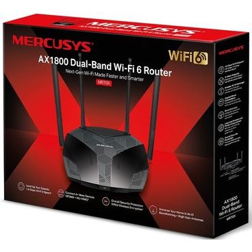 Маршрутизатор Mercusys MR70X Маршрутизатор Mercusys MR70X — WAN/LAN‑порты и органы управления