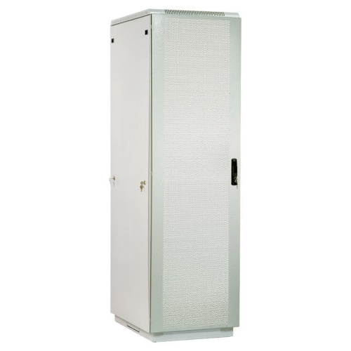 Шкаф коммутационный ЦМО ШТК-М-42.6.10-4ААА напольный 42U 600x1020мм пер.дв.перфор. серый
