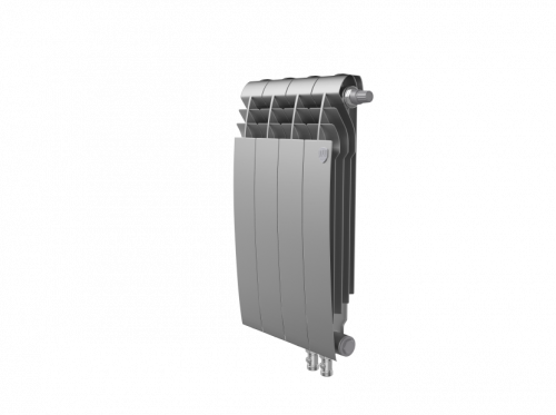 Биметаллический радиатор отопления  Royal Thermo Biliner 500 Vr 4 Секции Silver Satin