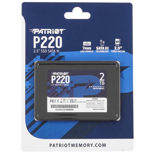 2000 ГБ 2.5" SATA накопитель Patriot Memory P220 [P220S2TB25]