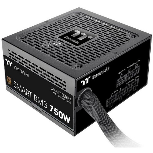 Блок питания Thermaltake Smart BM3 750 (PS-SPD-0750MNFABE-3)/Semi Modular/Non Light/Full Range/Analog/80 Plus Bronze/EU/JP Main CAP/All Flat Cables