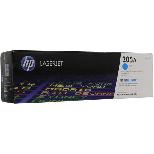 Картридж лазерный HP 205A CF531A голубой (900стр.) для HP MFP M180/181