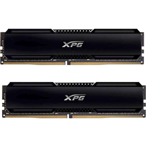ОЗУ ADATA GAMMIX D20 Black Gaming Memory AX4U320032G16A-DCBK20 DDR4 64GB 3200 DIMM Non-ECC, CL16, 1.35V, Heat Shield, Kit (2x32GB), RTL