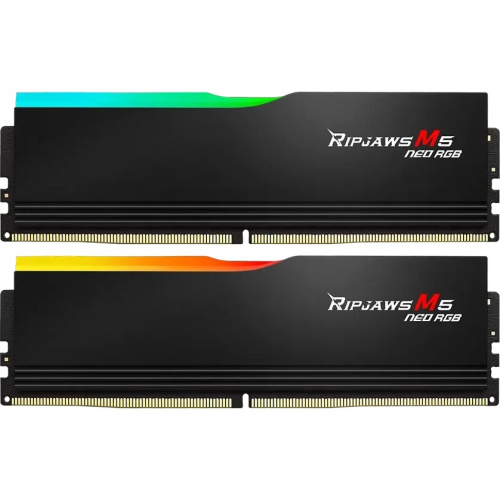 ОЗУ G.SKILL Rip Jaws M5 Neo RGB 64GB (F5-6000J3040G32GX2-RM5NRK) (2x32GB) DDR5 6000MHz CL30 (30-40-40-96) 1.40V / Black