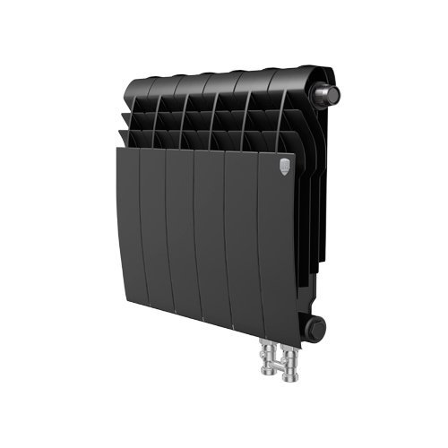 Биметаллический радиатор отопления  Royal Thermo Biliner 350 V 4 Секции Noir Sable