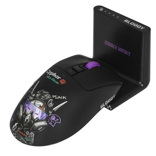 Мышь беспроводная/проводная A4Tech Bloody R73 Ultra Duo  черный