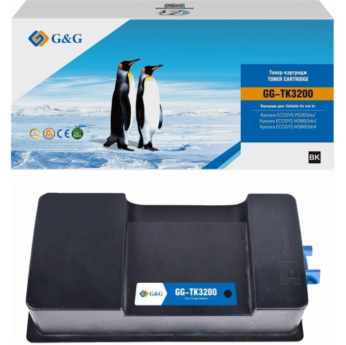 Картридж лазерный G&G GG-TK3200 TK-3200 черный (40000стр) для Kyocera ECOSYS P3260dn/M3860idn/M3860idnf